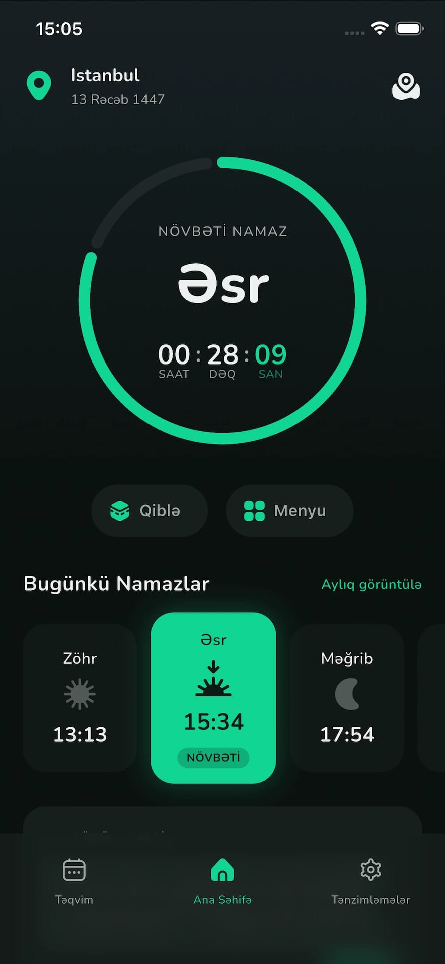 WAQT Namaz Vaxtları Tətbiqi