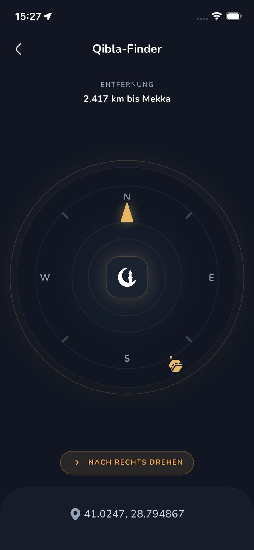 Qibla-Finder & Mehr