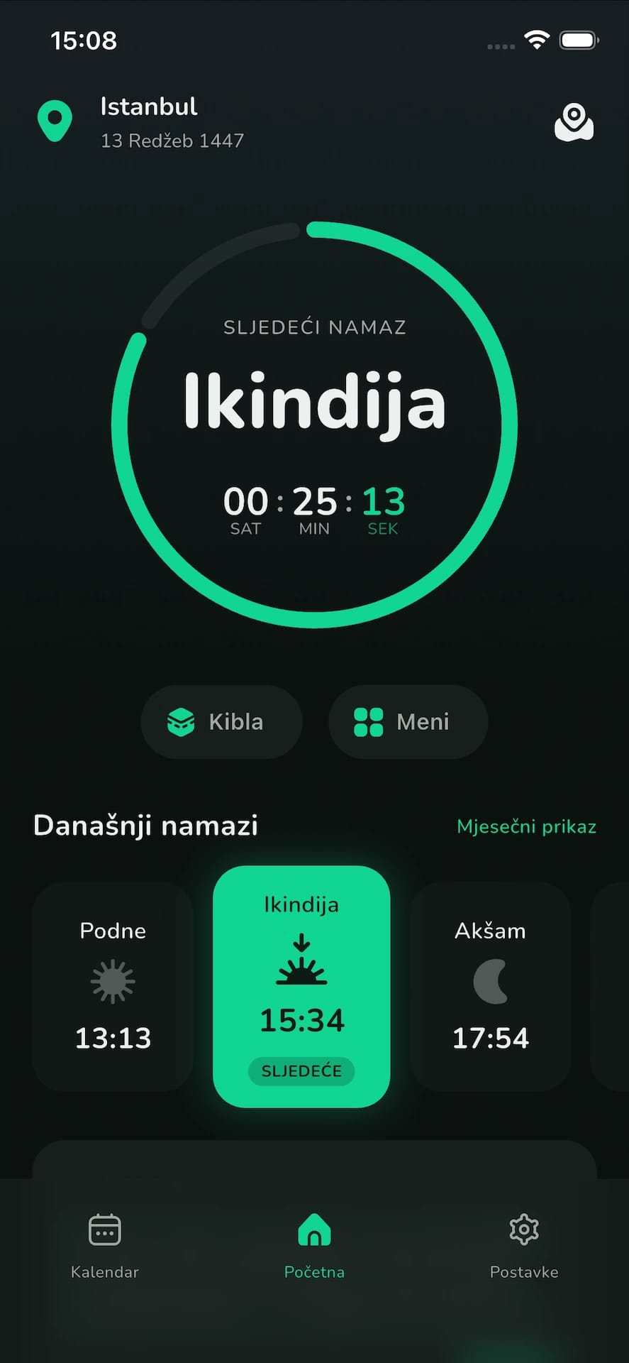 WAQT Aplikacija za Vrijeme Namaza