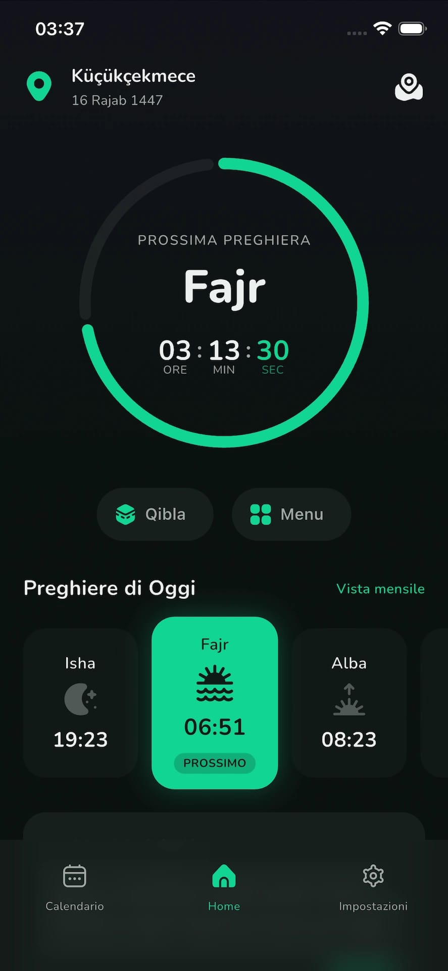 App WAQT Orari di Preghiera