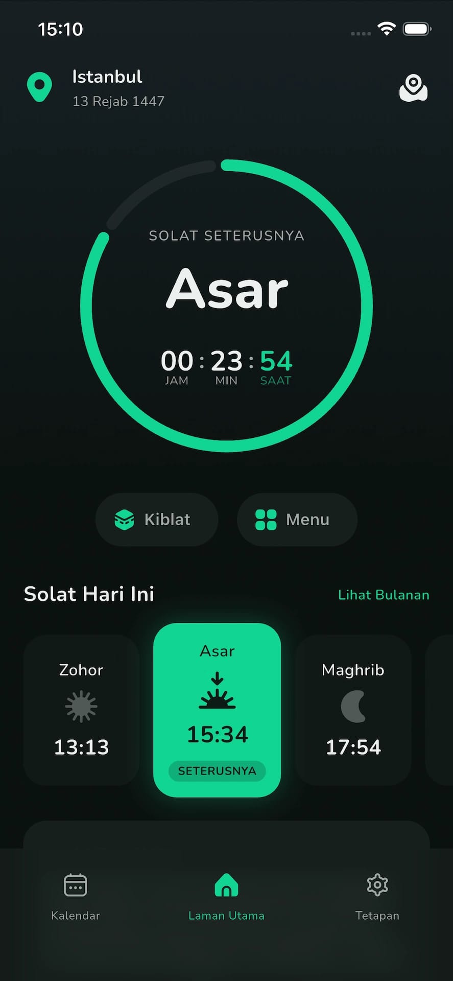 Aplikasi Waktu Solat WAQT